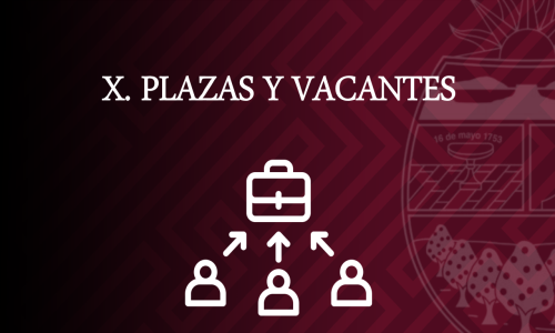 PLAZAS Y VACANTES
