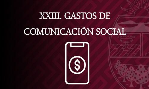GASTOS DE COMUNICACIÓN SOCIAL