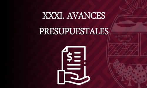 AVANCES PRESUPUESTALES